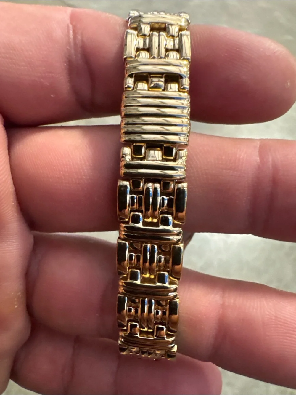 Wittnauer 25mm Gold Tone Steel Date Black Dial